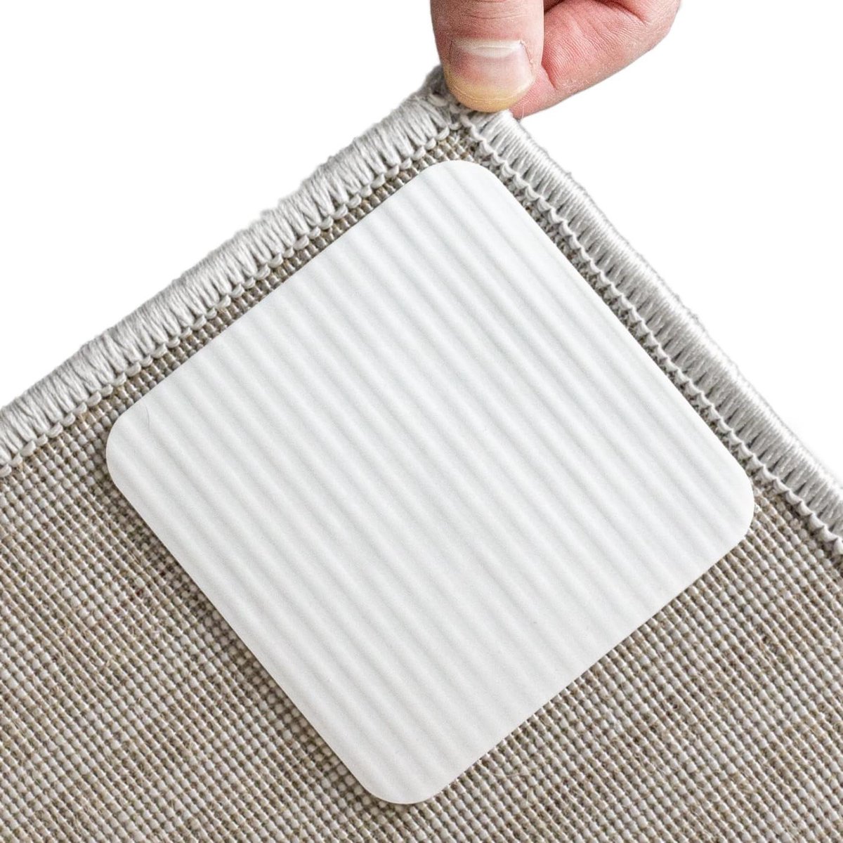 Anti Slip Tapijt Pads voor Tapijt Stopper - Voorkomt Tapijt Glijden - Antislip Mat Onderlegger - Set van 8