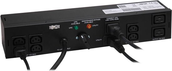 Distribution d'alimentation Tripp Lite PDUBHV20 2U Noir 9 sortie (s) CA