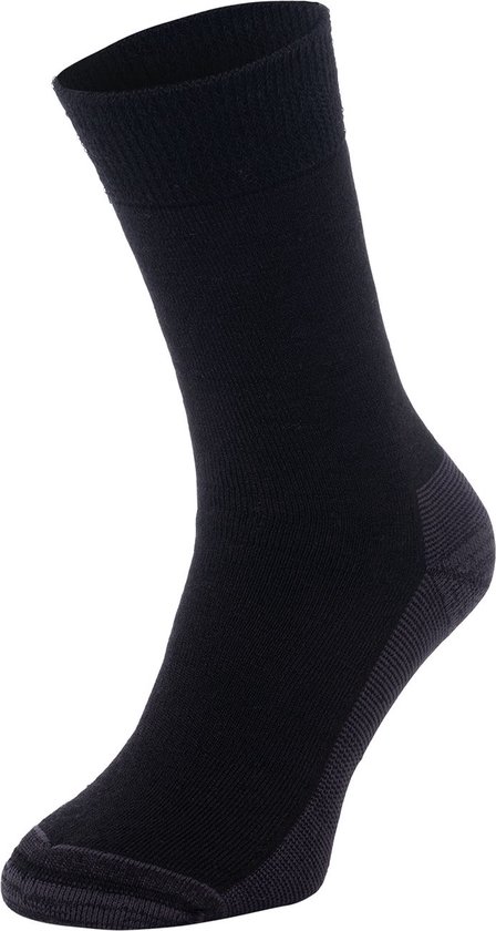 Chaussettes d'hiver NOMAD® Premium, paquet de 2 | 39/42 Zwart | Chaussettes d'intérieur Femme / Homme | 32% laine mérinos | Chaussettes épaisses et chaudes en laine | Bon transport de l'humidité