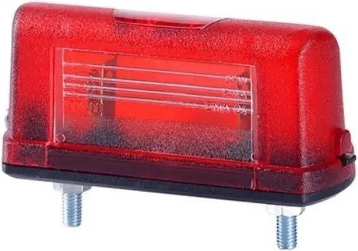 Kentekenverlichting kabteltule wit / rood
