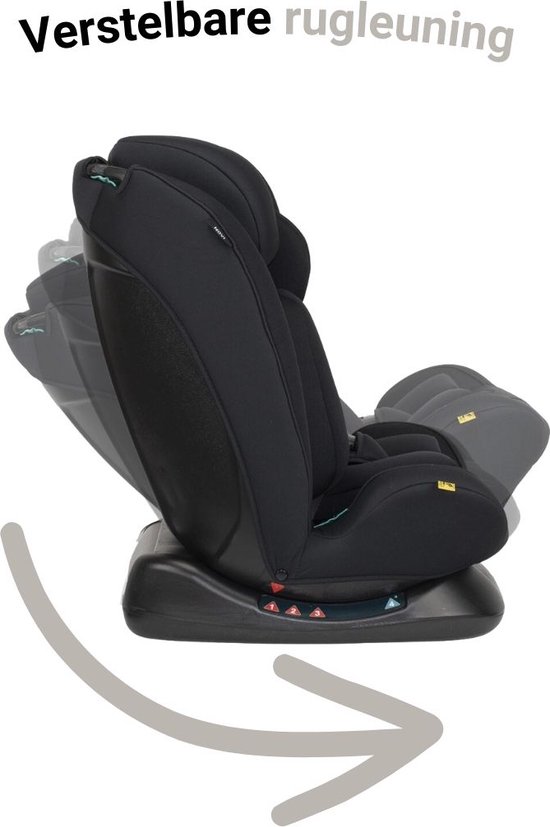 Novi Baby® Lucas Premium - Autostoel - I-Size - Zwart - Groep 0-1-2-3 van Novi Baby® — afbeelding 4