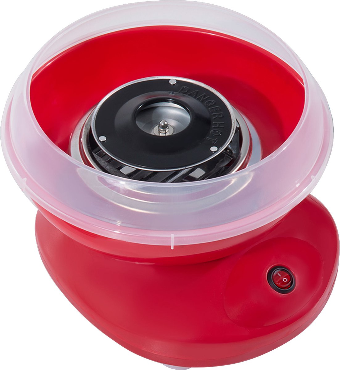 HOMCOM suikerspinmachine - met stokjes en maatlepel - antislip - rood