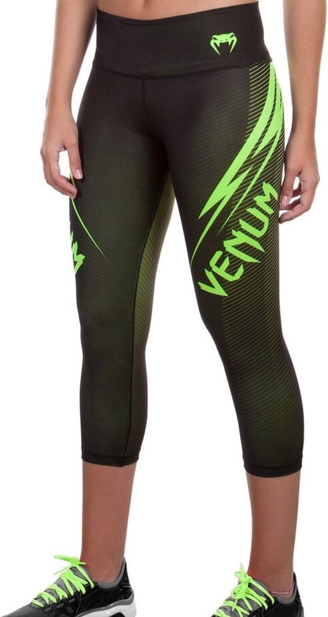 Venum Dames Razor Sportlegging Zwart Neo Geel - M