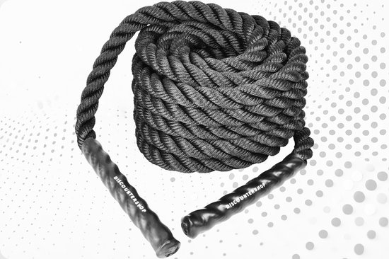 Battle Rope 9 Meter - Soft Grip Fitness Touw - Ideaal voor ...