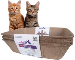 Stevige hygiënische en recyclebare Wegwerp Kattenbak - Geschikt voor kitten - Voering voor kattenbak - 3-pack