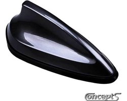 Simoni Racing haaienvin auto antenne Big Shark Fin in glanzend zwart ABS ter vervanging van antennespriet
