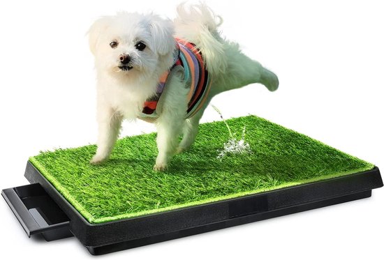 Kunstgras Hond Plasmat – Herbruikbare Grasmat Voor Zindelijkheidstraining Binnen, Wasbaar, Met Afwateringsgaten, Geschikt Voor Puppy's En Oudere Honden