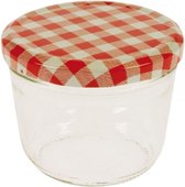 Pots de confiture avec couvercle 230 ml avec entonnoir de remplissage pour conserver les aliments en HTML et CSS Pots de confiture avec couvercle