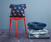 KAAT Amsterdam Mandarin Sierkussen - dia 40 cm - Blauw