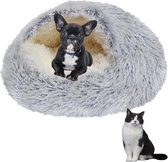 Fluffy hondenbed schelpvorm 50cm kattenbed Warm dierenbed Huisdierenbed Wasbare hondenbank Kattenbank Pluche hondenmand Kattenmand Zacht knuffelbed om binnen te slapen