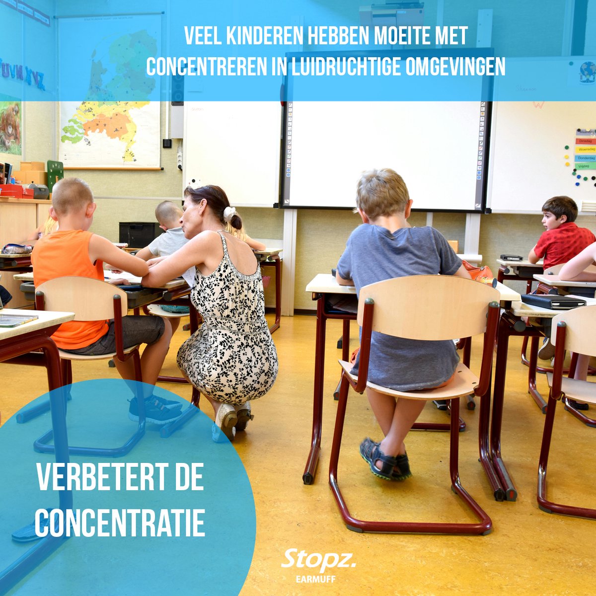 Stopz. Kids Gehoorbescherming kinderen | Oorkappen kinderen | Oorbeschermers kinderen | Vermindert omgevingsgeluid en verhoogt de concentratie | Handig voor in de klas of bij luidruchtige evenementen – foto 6