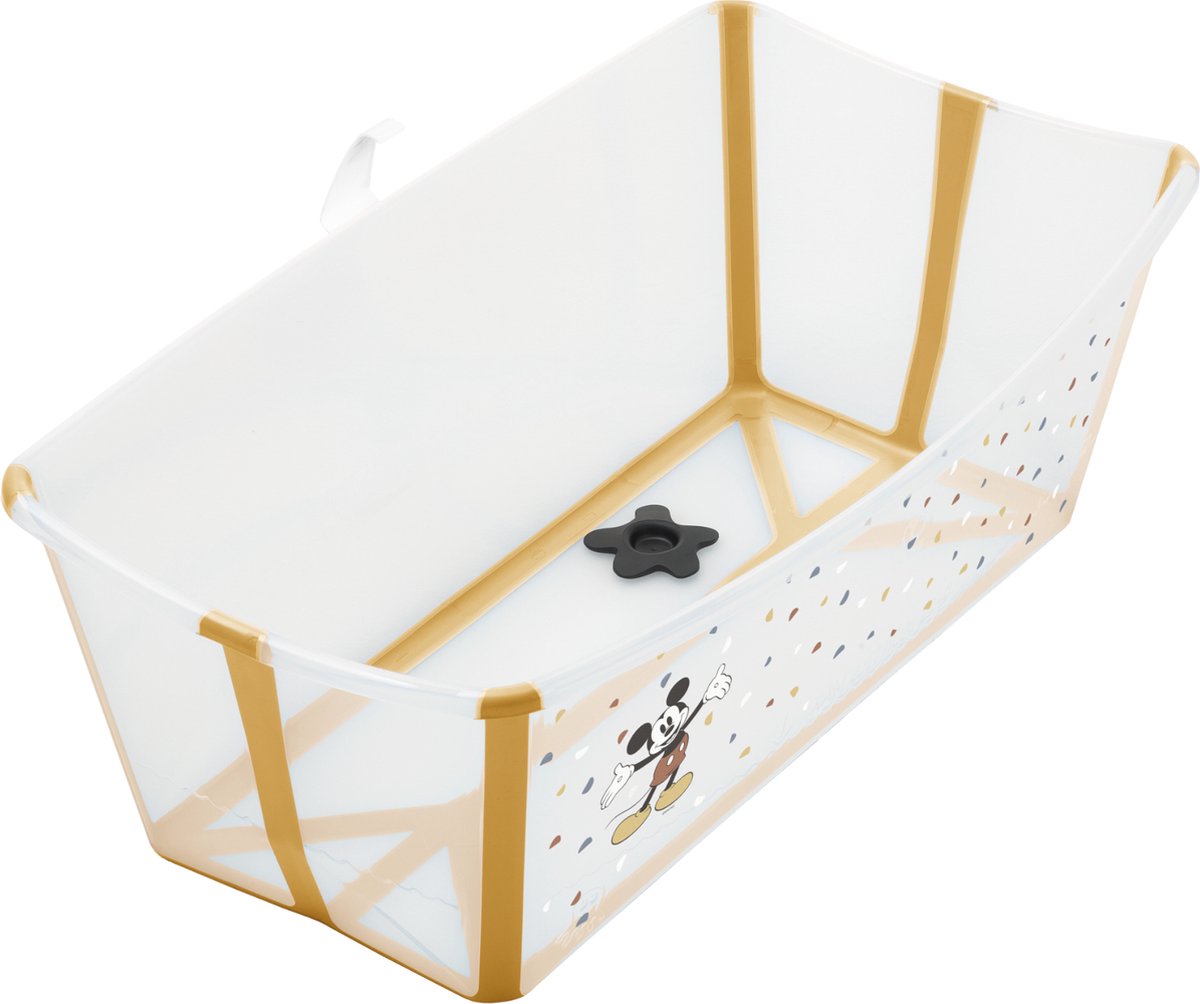 Goedkoopste Stokke Flexi Bath, Mickey Celebration - Opvouwbaar babybadje - Lichtgewicht, duurzaam en gemakkelijk op te bergen - Handig om thuis of op reis te gebruiken - Geschikt voor pasgeborenen en baby's