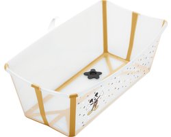Stokke Flexi Bath, Mickey Celebration - Opvouwbaar babybadje - Lichtgewicht, duurzaam en gemakkelijk op te bergen - Handig om thuis of op reis te gebruiken - Geschikt voor pasgeborenen en baby's