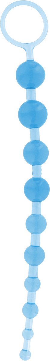 Goedkoopste Flexibele Anale Beads Blauw - Ideale Inbrenglengte 26,5 cm dia 2,5 cm