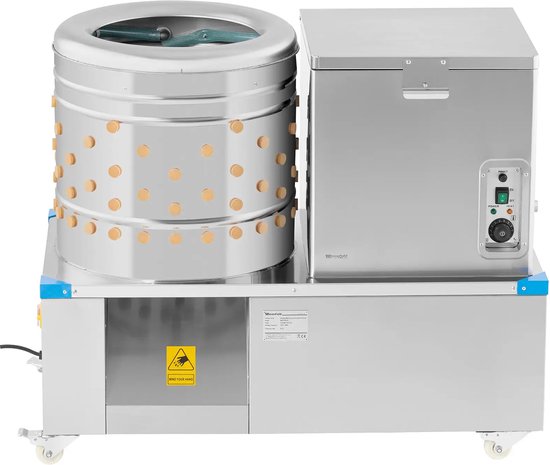 2-in-1 Plukmachine en broeiketel voor pluimvee - trommel 50 cm - 2 - 3 kippen per min - Wiesenfield — afbeelding 3