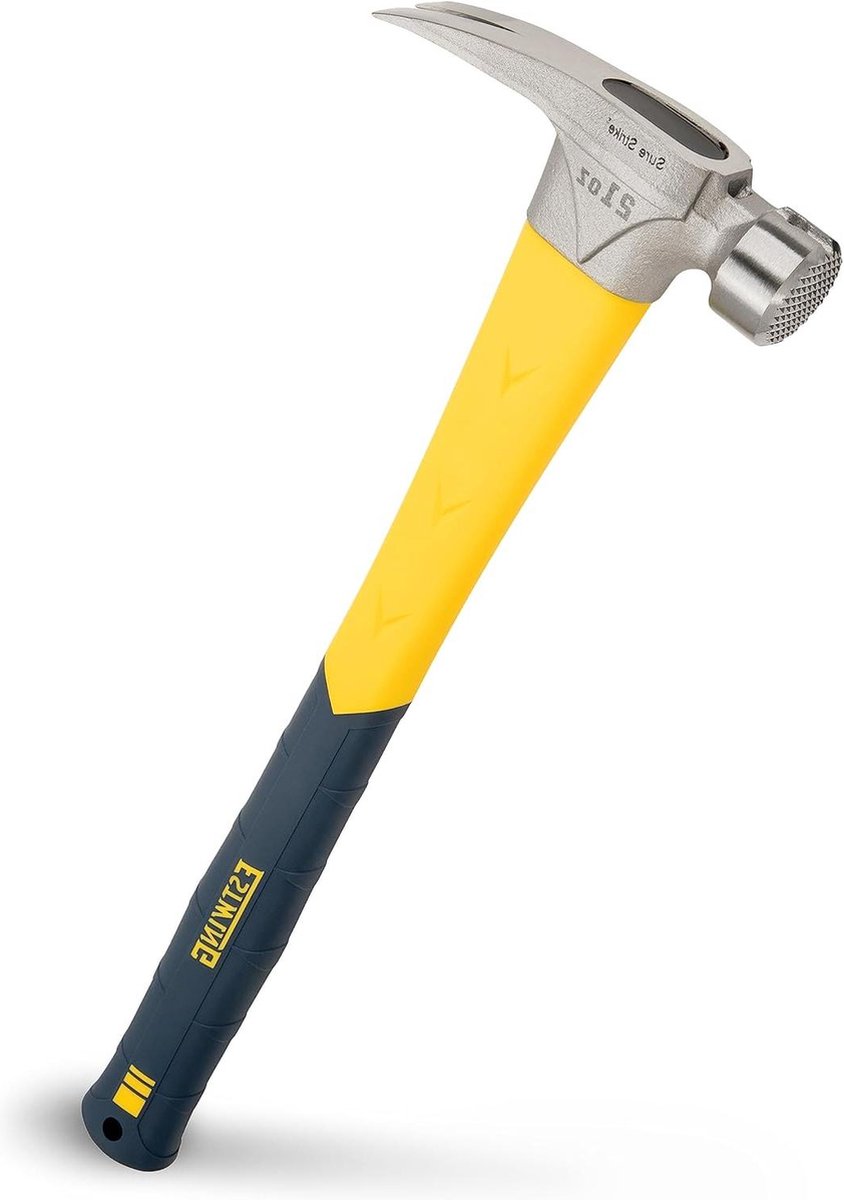Sure Strike 21 oz Rip Claw Hammer met gefreesd gezicht en glasvezel handvat