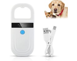 Pet Microchip Reader - oplaadbare RFID-lezer - Animal Chip ID Scanner - Handheld Animal Tag Scanner met OLED-display voor Dog Cat Animal Management