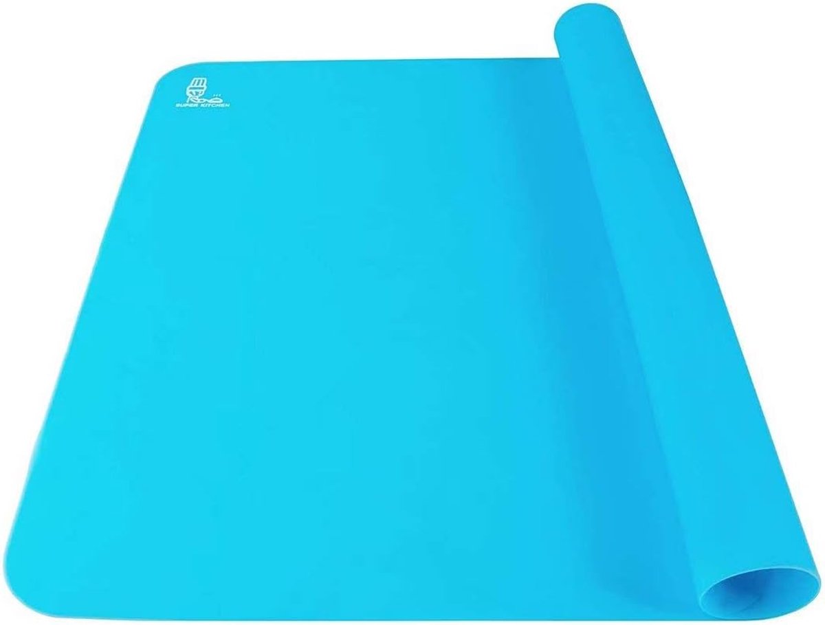 Bakmat, siliconen, groot formaat, anti-aanbak, antislip, voor fondant, gebak, pizza, 60x40CM