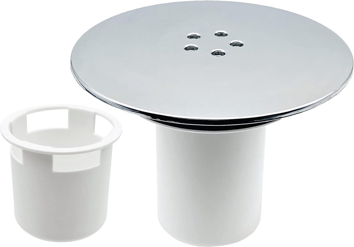 Goedkoopste Chromen Doucheputdeksel met Haarvanger - 90mm/115mm Voor Viega Tempoplex Afvoerset