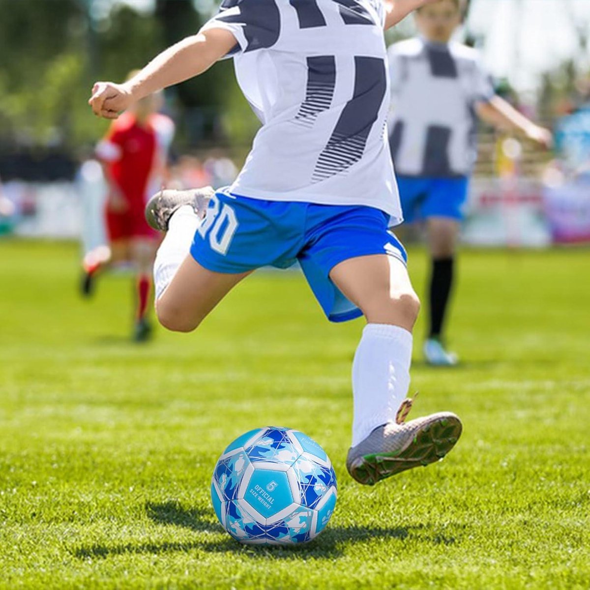 Hojalis Lichtgevende voetbal, maat 5, reflecterende voetbal