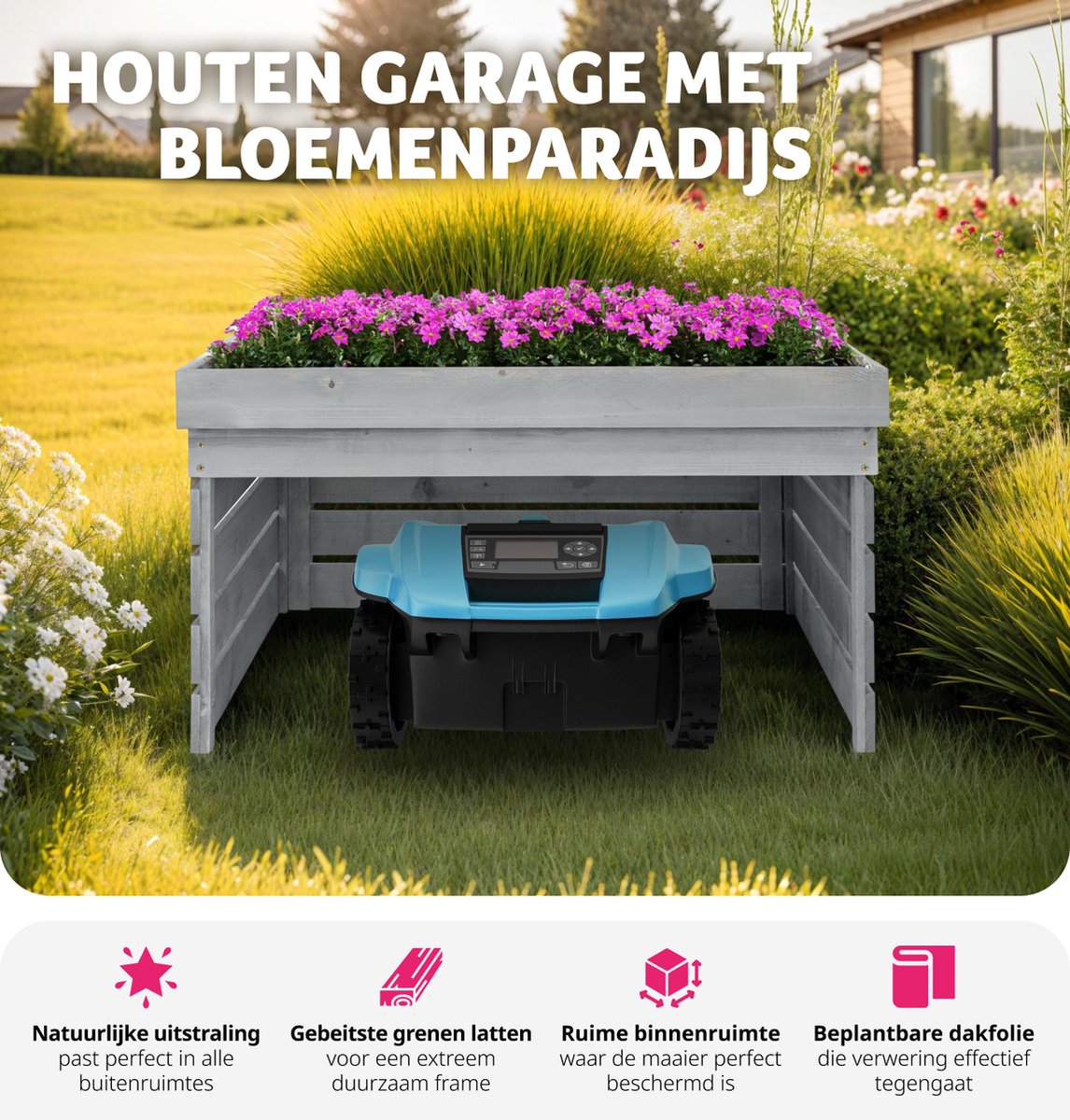Garage Voor Robotmaaier Grasmaaier Garage Inklapbaar Robotmaaier Dak Automower Maaier Robot Cover Beschermt