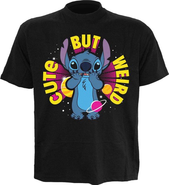 Spiral Disney Lilo & Stitch - Stitch - Cute But Weird Unisex T-shirt - XL - Zwart