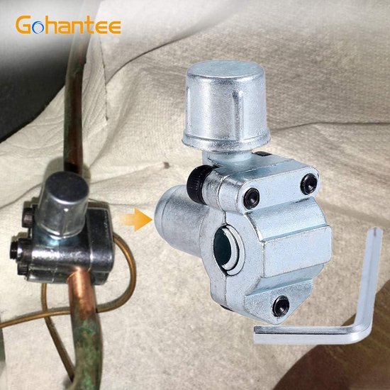 Bpv31 Hose Refrigerant Valve Piercing U-type Piercing Tap Valve Kit Hose Refrigerant Tap With Gauge