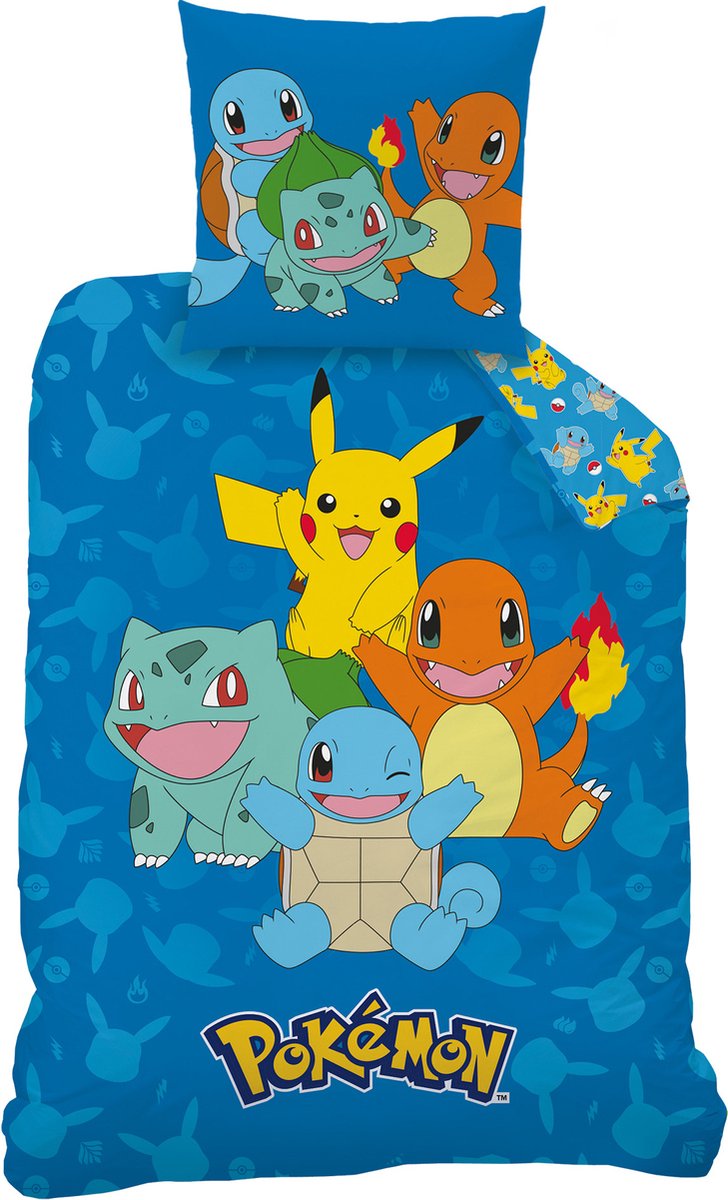 Pokémon Dekbedovertrek, Goodbye - 140 x 200 cm - Katoen