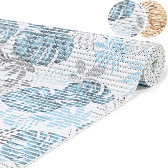ANRO Badmat, zachte schuimmat, bad- en douchemat, antislip, badloper, effen, zwart, 220 x 130 cm