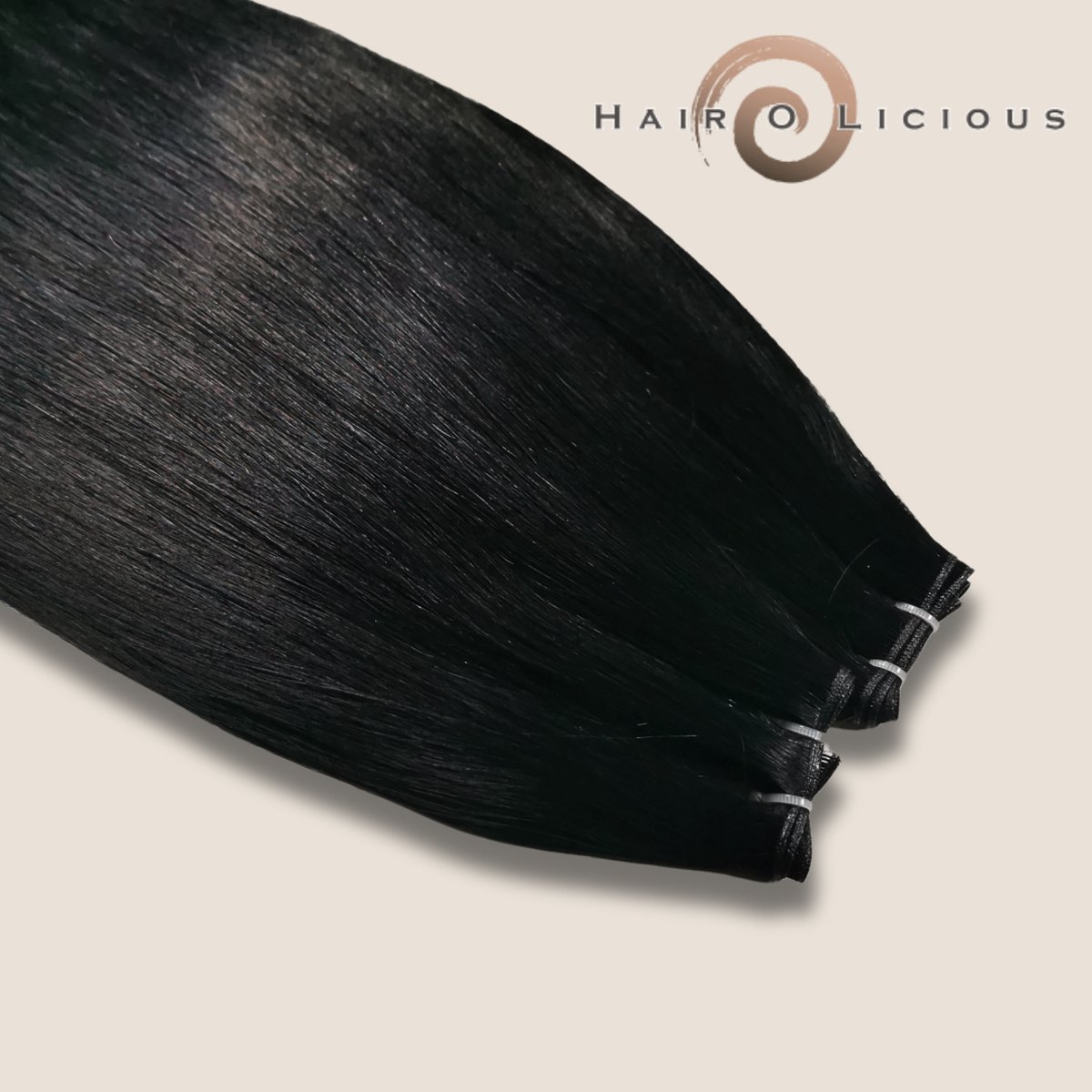 Genius Weft | Europees Haar | #1B, Lengte-45cm/18", Gewicht-20 gram
