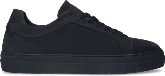 Manfield Heren Zwarte nubuck sneakers Maat 40 bol