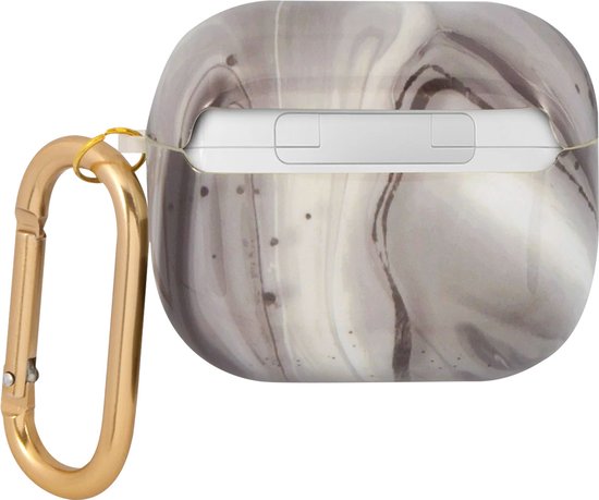 GUESS, Coque pour Airpods 3 New Marble Antichoc, Zwart / Or