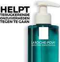 Pompflacon La Roche-Posay Effaclar met tekst 'Helpt terugkerende onzuiverheden tegen te gaan'.