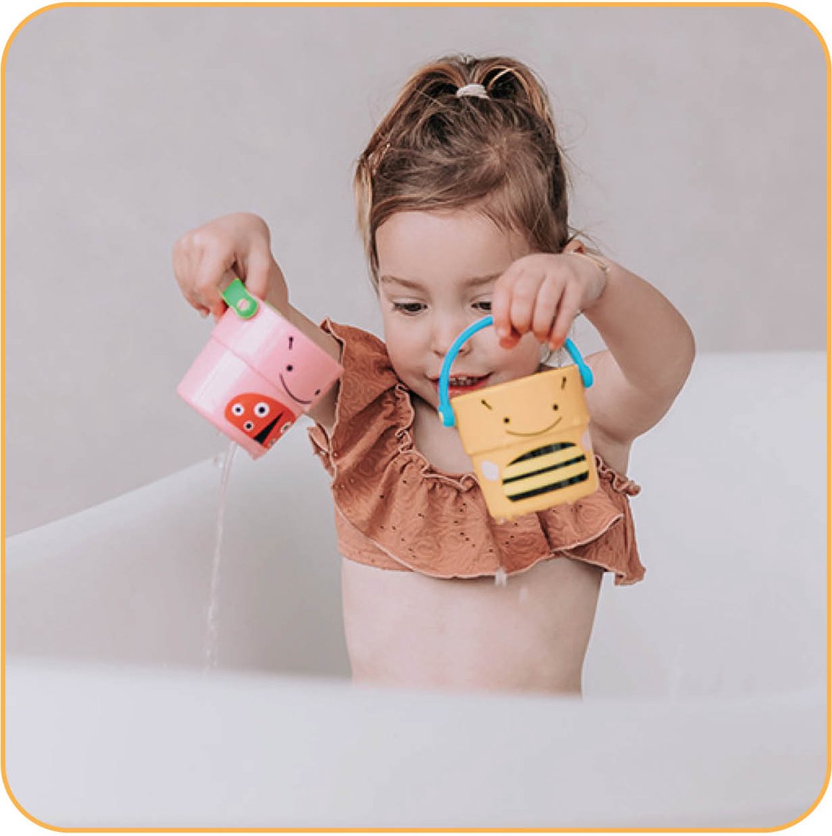 Jobber Toys Bademmertjes - Badspeelgoed - Bademmer baby Emmertje — afbeelding 5