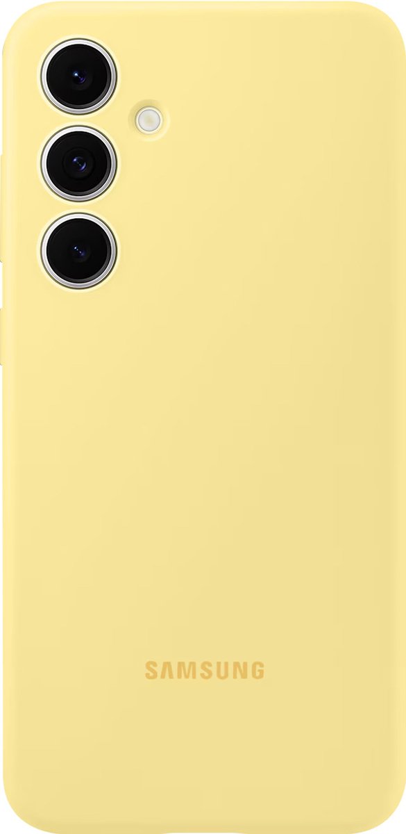 Samsung Silicone Case - Geschikt voor Samsung Galaxy S24 FE - Geel