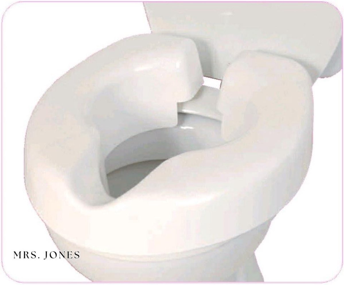Mrs. Jones Verhoogde toiletzitting - transporteerbaar - Novelle toiletbril opklikbaar Toiletverhoger