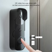 T-ring smarthome Video Deurbel V30 - Zwart GEEN ABBONEMENT NODIG (incl. 2 x Oplaadbare accu batterijen en losse bel) EXTRA SMAL MODEL !