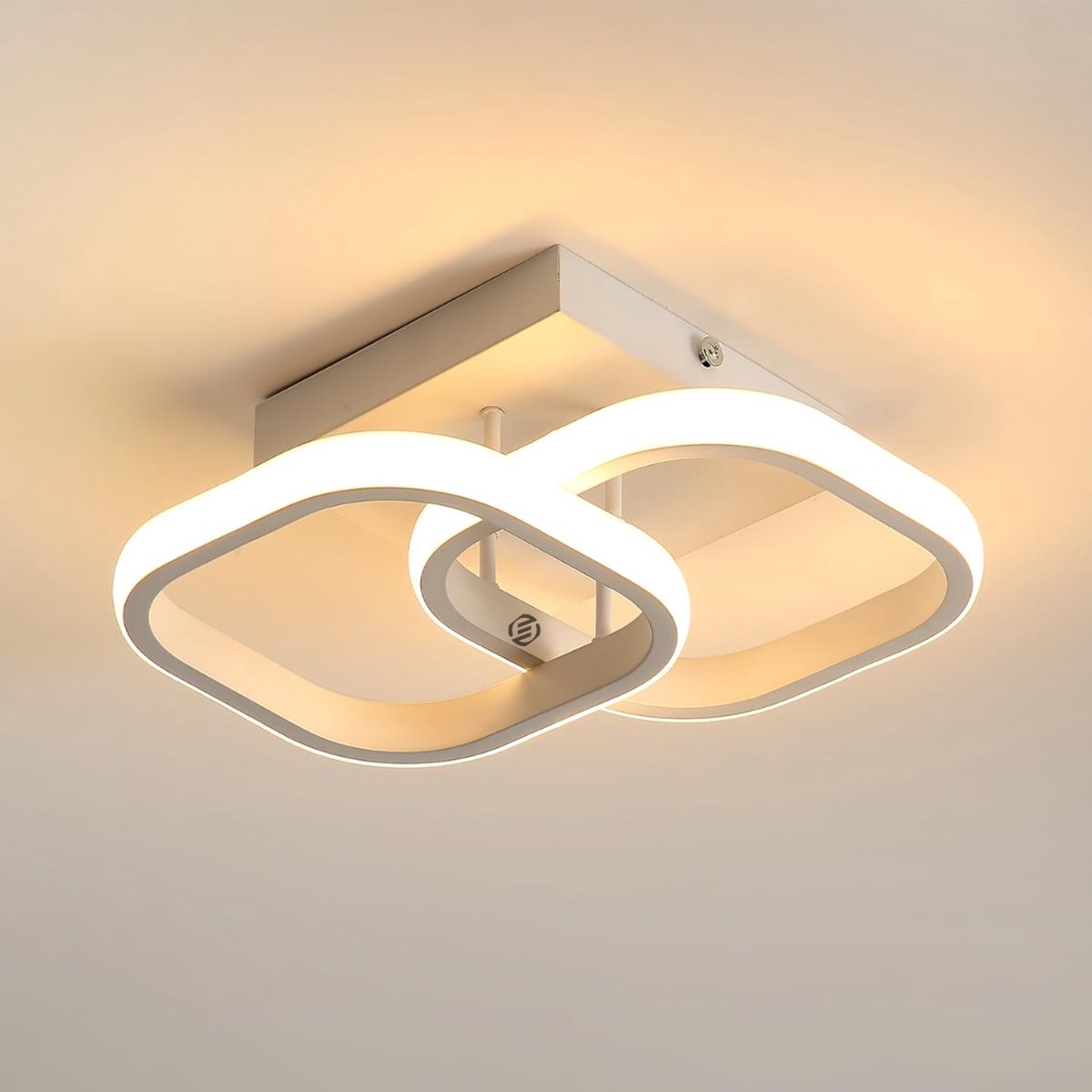 Equivera Plafonaire Lamp - Lamp - Plafond Lamp - Plafonnaire Lamp - Plafondlamp Wit