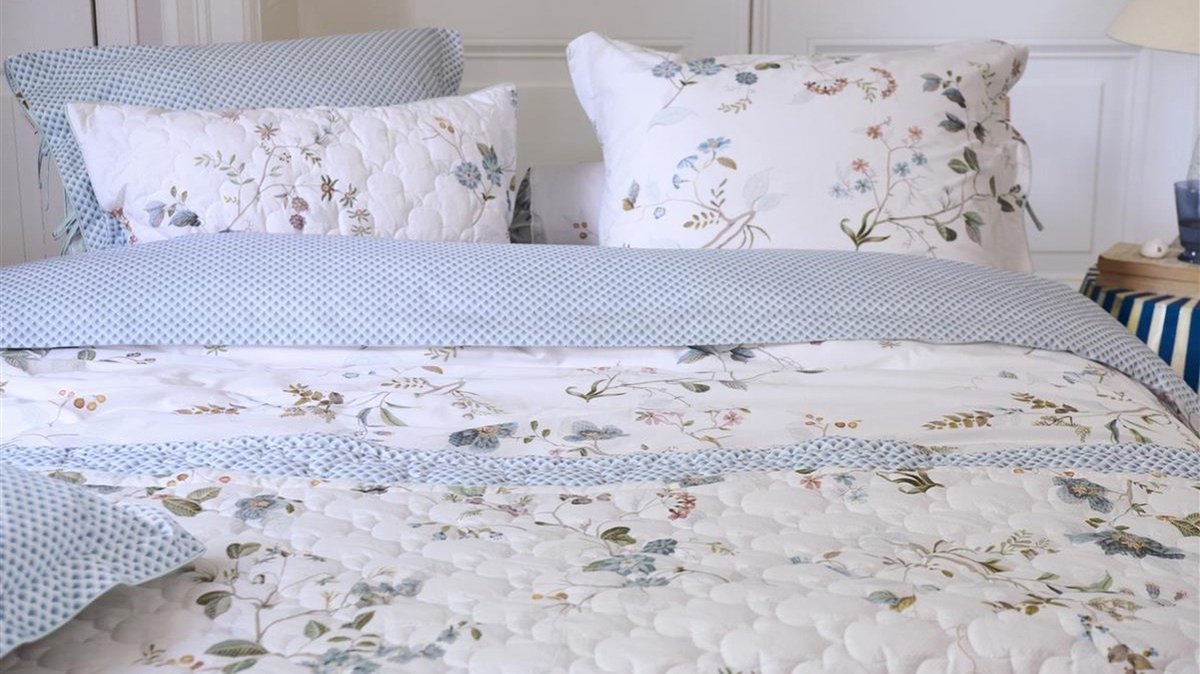 Pip Studio Kawai Flower dekbedovertrek - Lits-Jumeaux XL - 260x200/220 - Wit