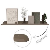 Hoya living - Fotolijstplank Lima - metaal - 80cm - Kleur Mud taupe