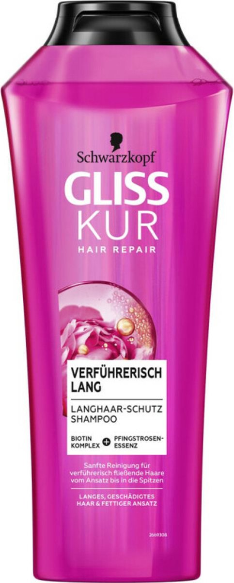 Gliss Shampoo Long&Sublime - 12 x 400 ml - Voordeelverpakking