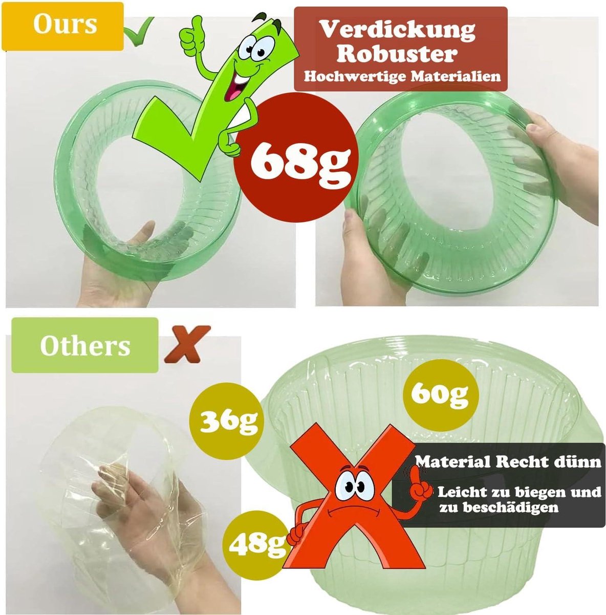 12 stuks slakkenhalzen, beschermt planten zonder chemicaliën