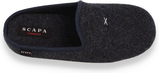 Foto: Scapa heren pantoffel blauw blauw 44