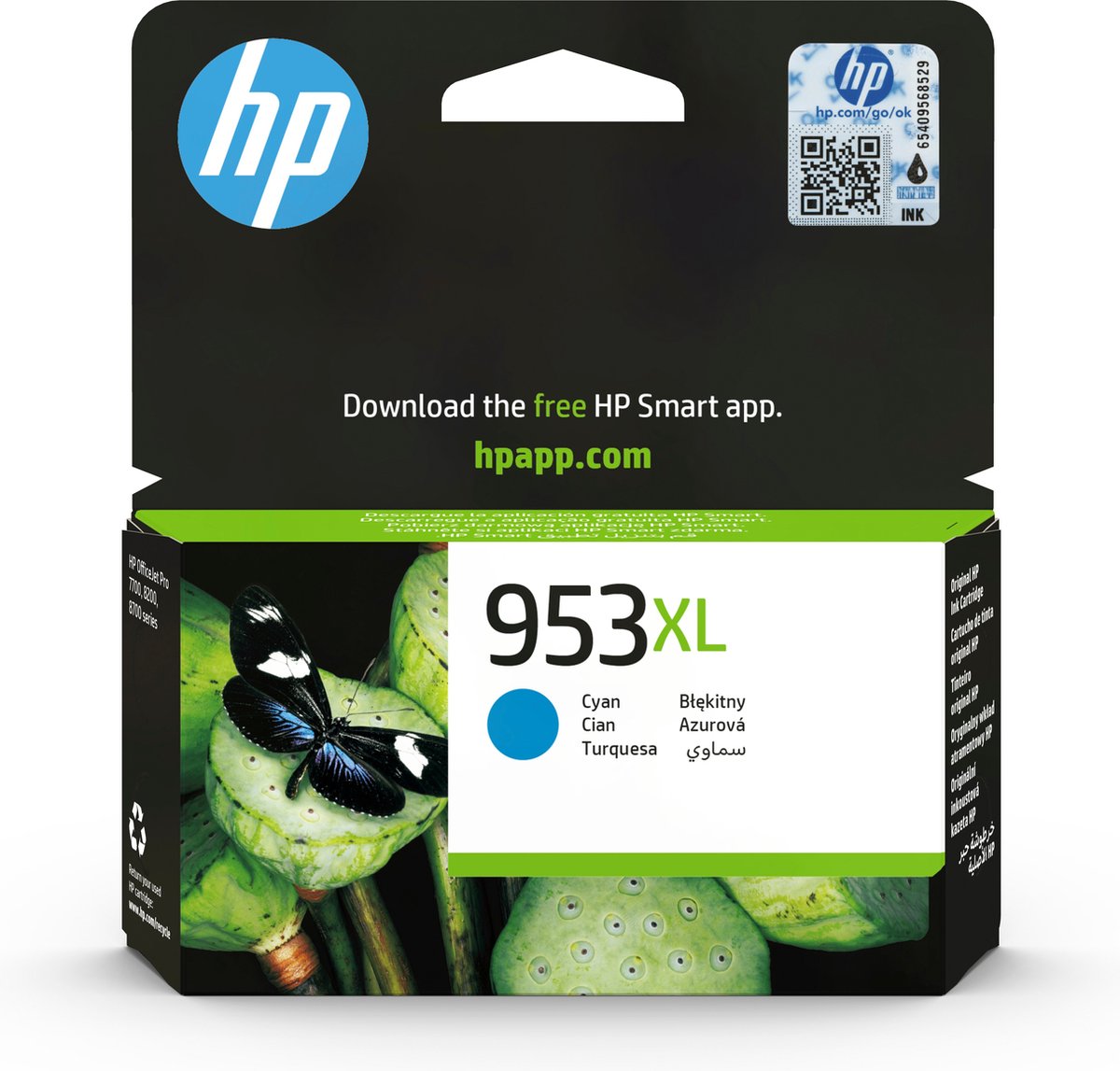 HP 953XL - Inktcartridge / Cyaan / Hoge Capaciteit
