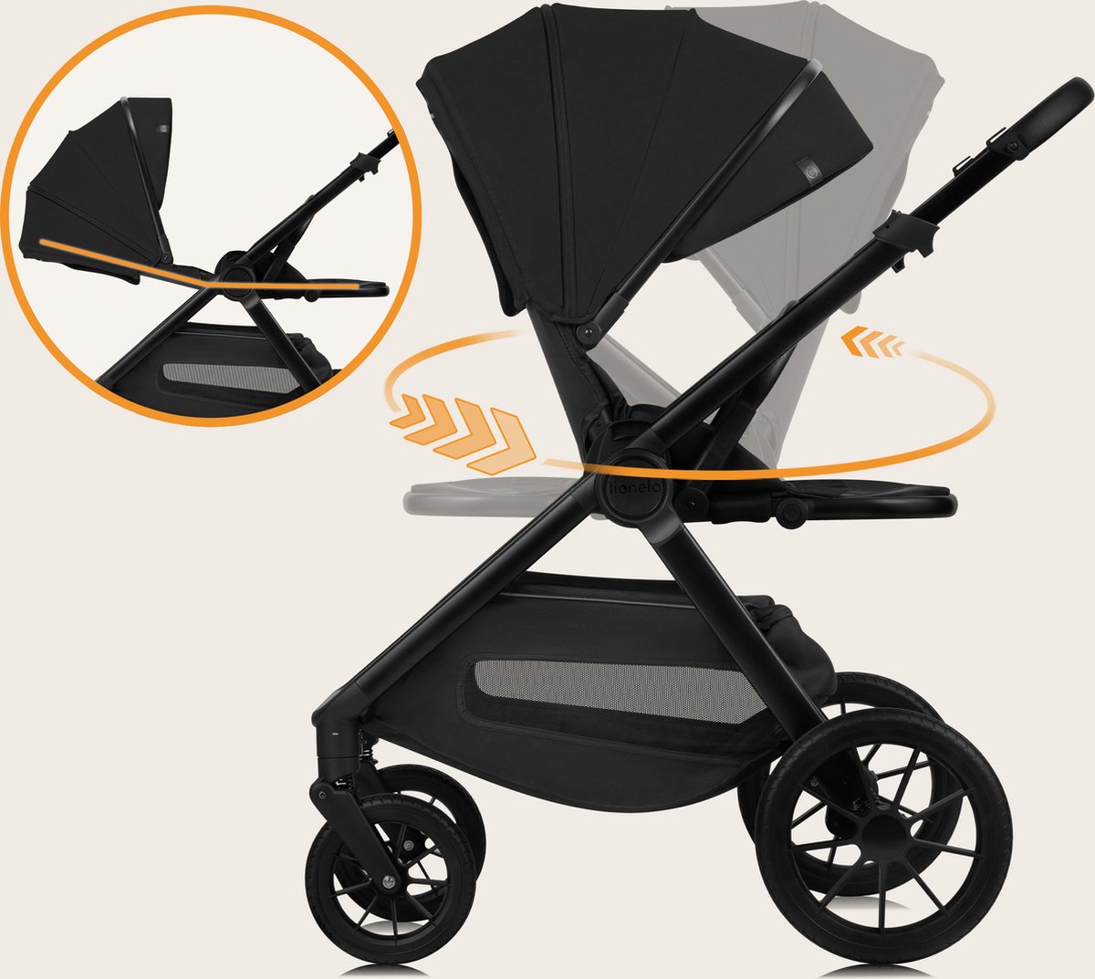 Lionelo Layla Kinderwagen 2in1 met (EAN: 5903771709583) - afbeelding 3