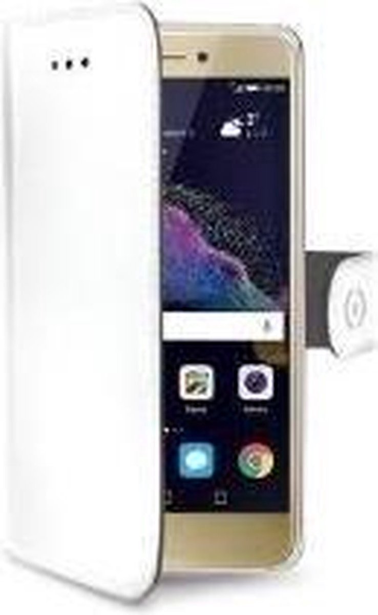 Celly Wally Bookcase hoesje - Geschikt voor Huawei P8 Lite (2017) - Kunstleer - Pasjeshouder - Zwart