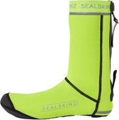 Sealskinz Caston fietsoverschoenen met open zool Neon Yellow - Unisex - maat XL
