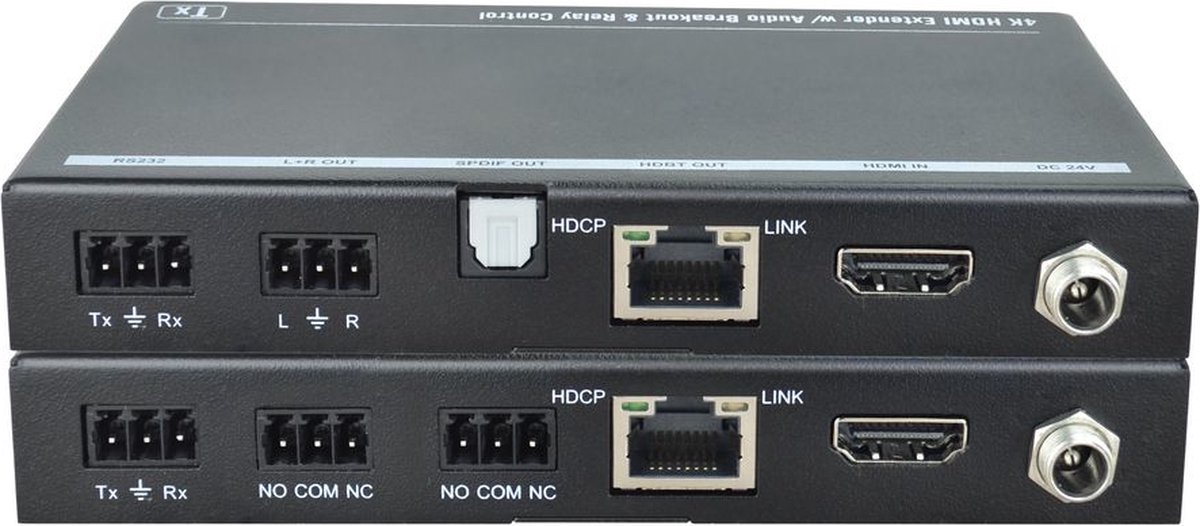 Vivolink VLHDMIEXT416 audio/video extender AV-zender & ontvanger Zwart