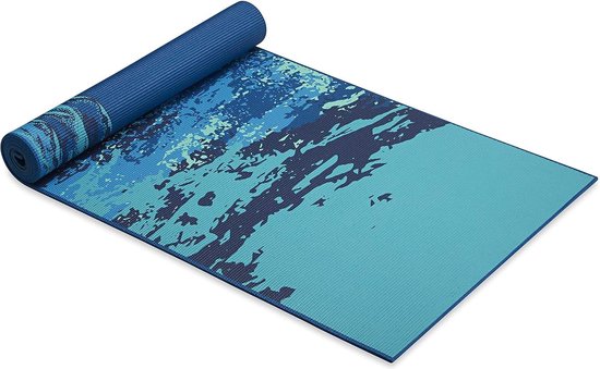 Yogamat studio grijs extra breed - Lotus