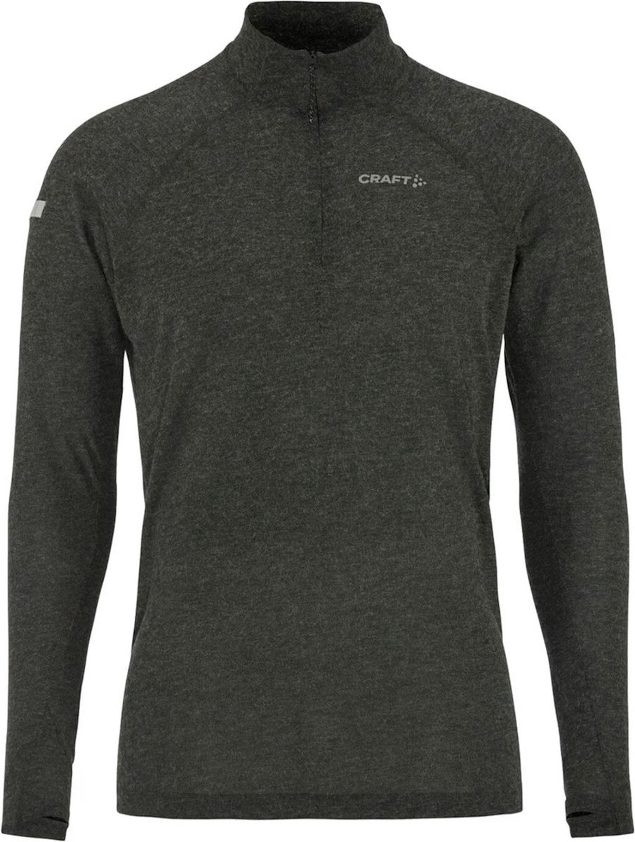 CRAFT ADV SUBZ WOOL LS TEE 3 - Running top - Zwart - Heren- Maat XXL